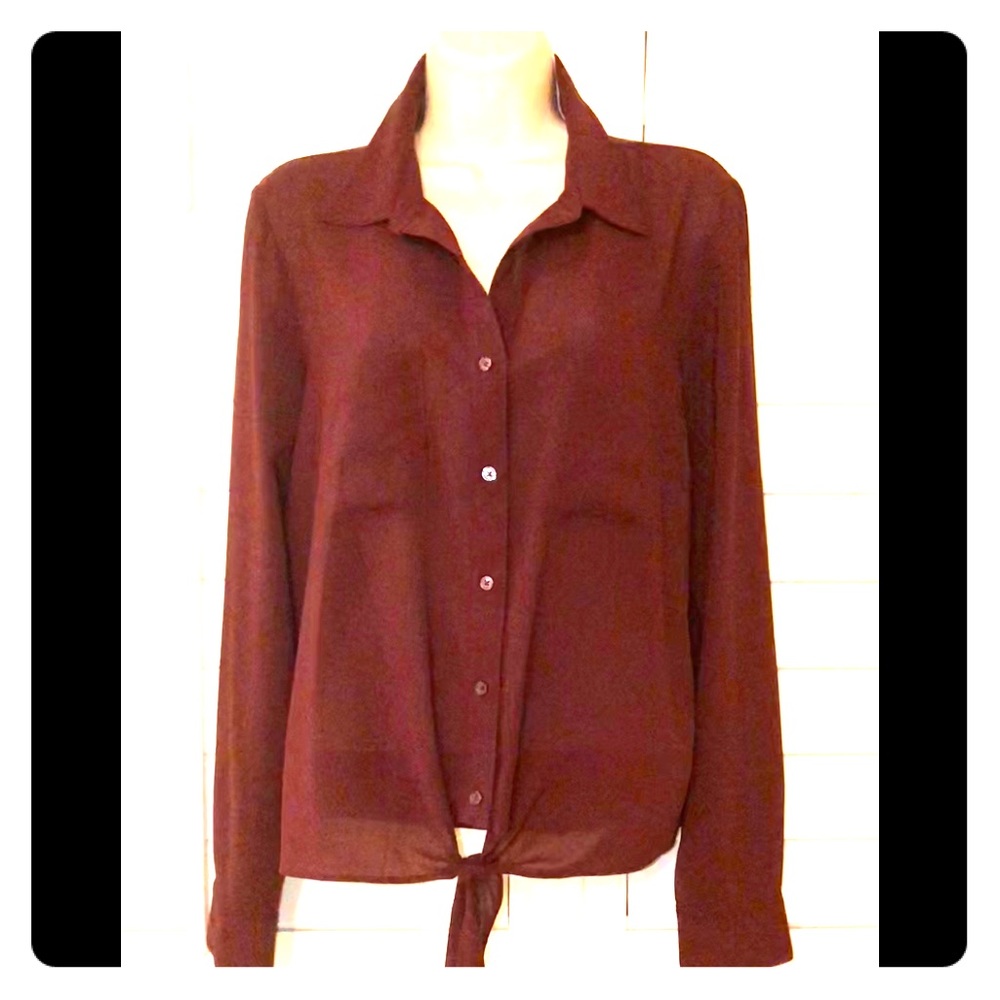 Banana Republic sheer blouse